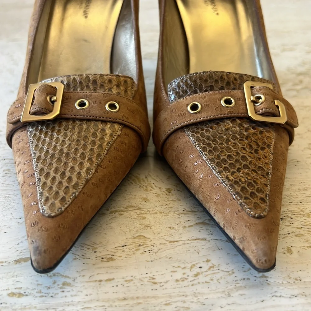 Dolce & Gabbana women’s Pointed Toe Buckle Heels – Size 39 - Picture 8 of 17